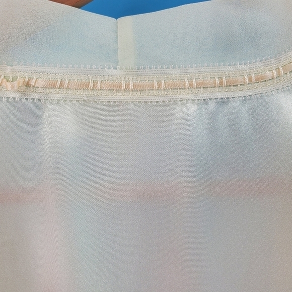 Morgan Taylor Intimates green satin robe with tie XL - Picture 6 of 16